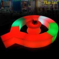 glowing illuminated led furniture led stool chair for club